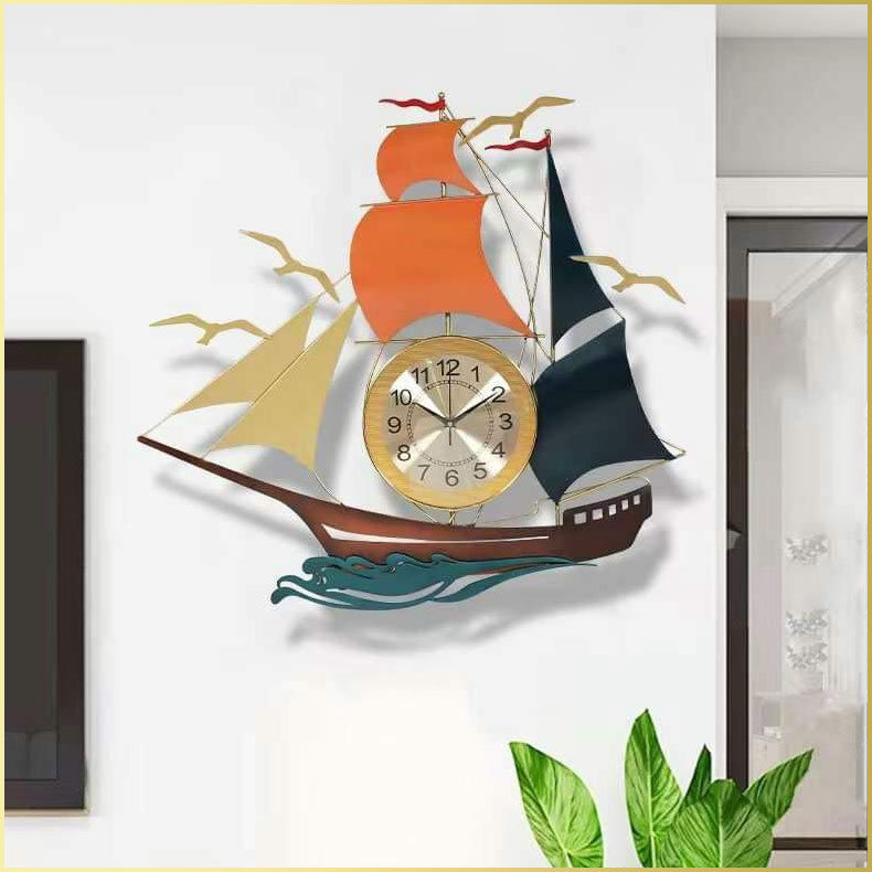 Đồng hồ treo tường thuận buồm xuôi gió DHD149 trang trí quà tặng